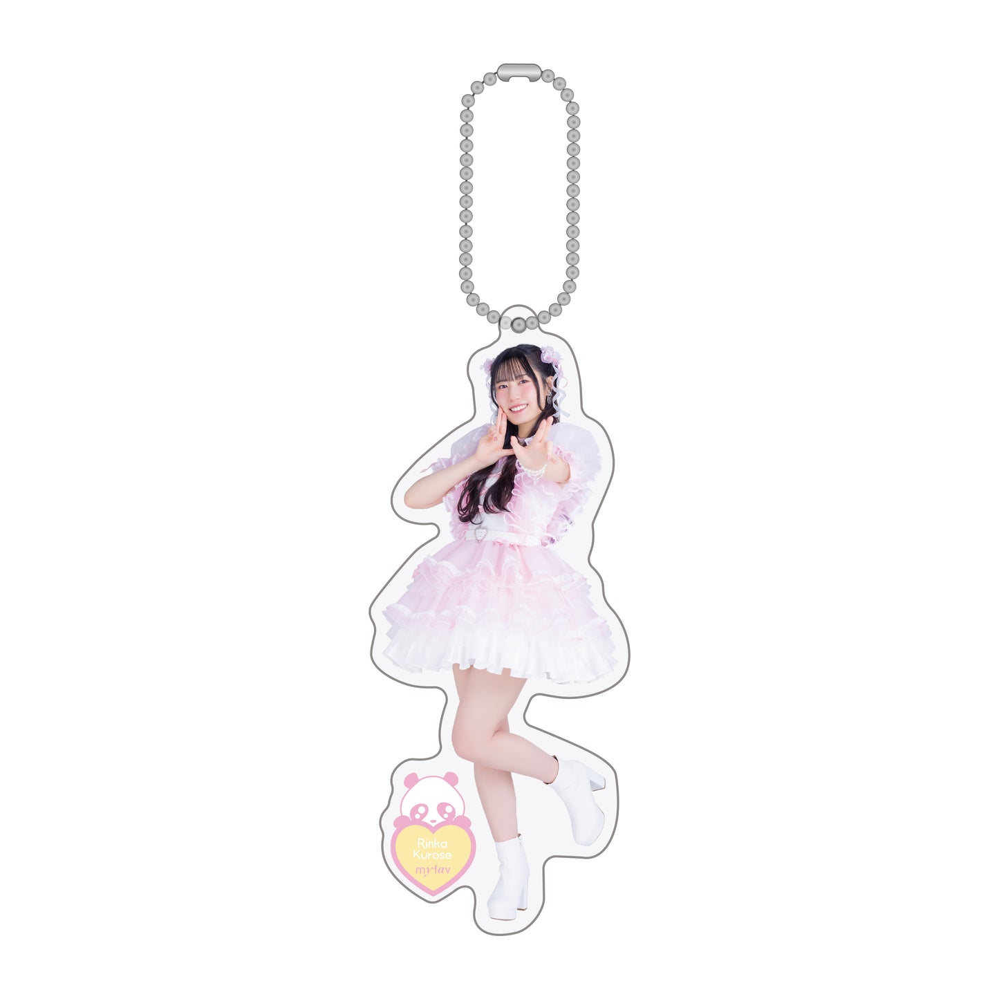 my fav アクリルキーホルダー<「しろくろぱんだ」衣装ver.> 黒瀬 梨花