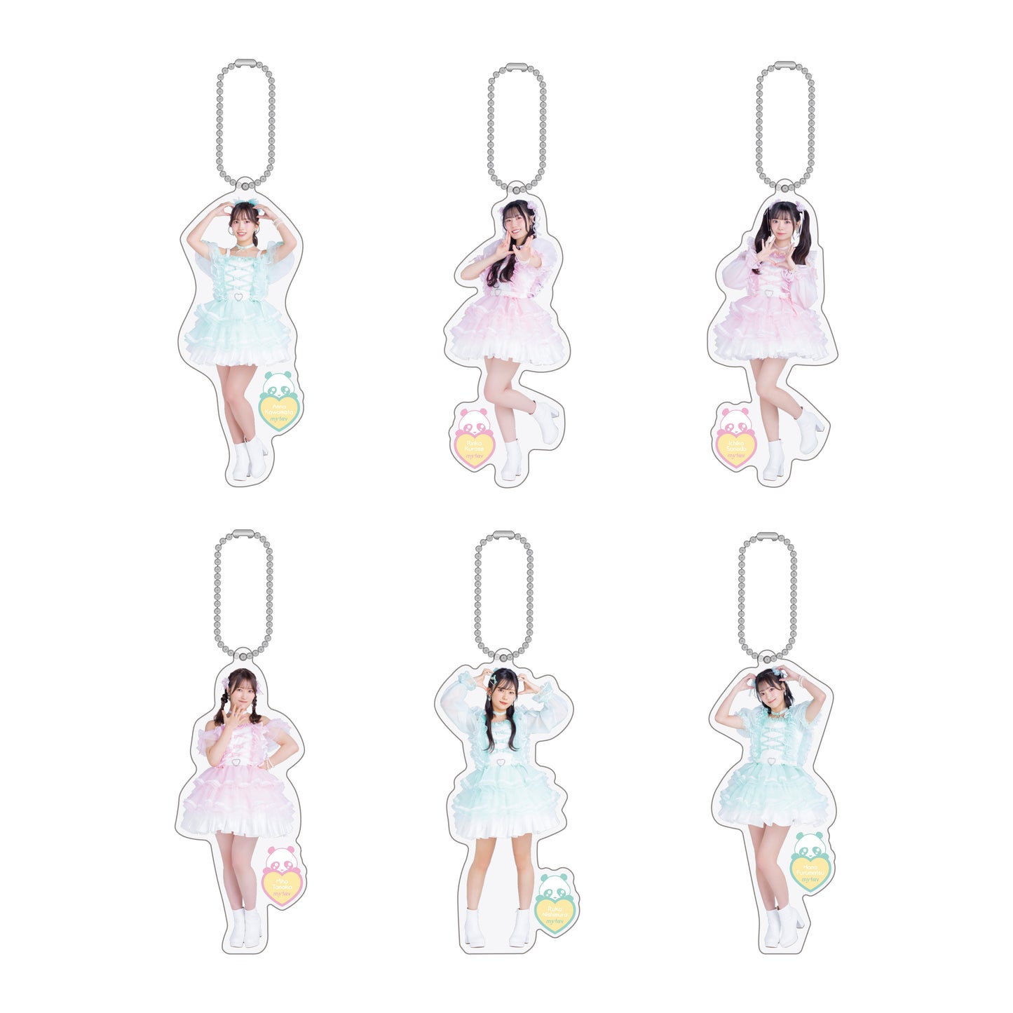 my fav アクリルキーホルダー<「しろくろぱんだ」衣装ver.> 古松 華